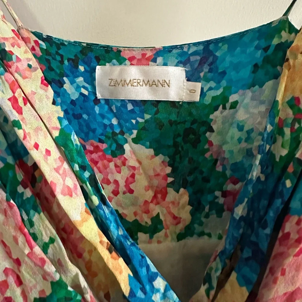 Zimmermann Floral Mini Dress Size 0 - Picture 5 of 5